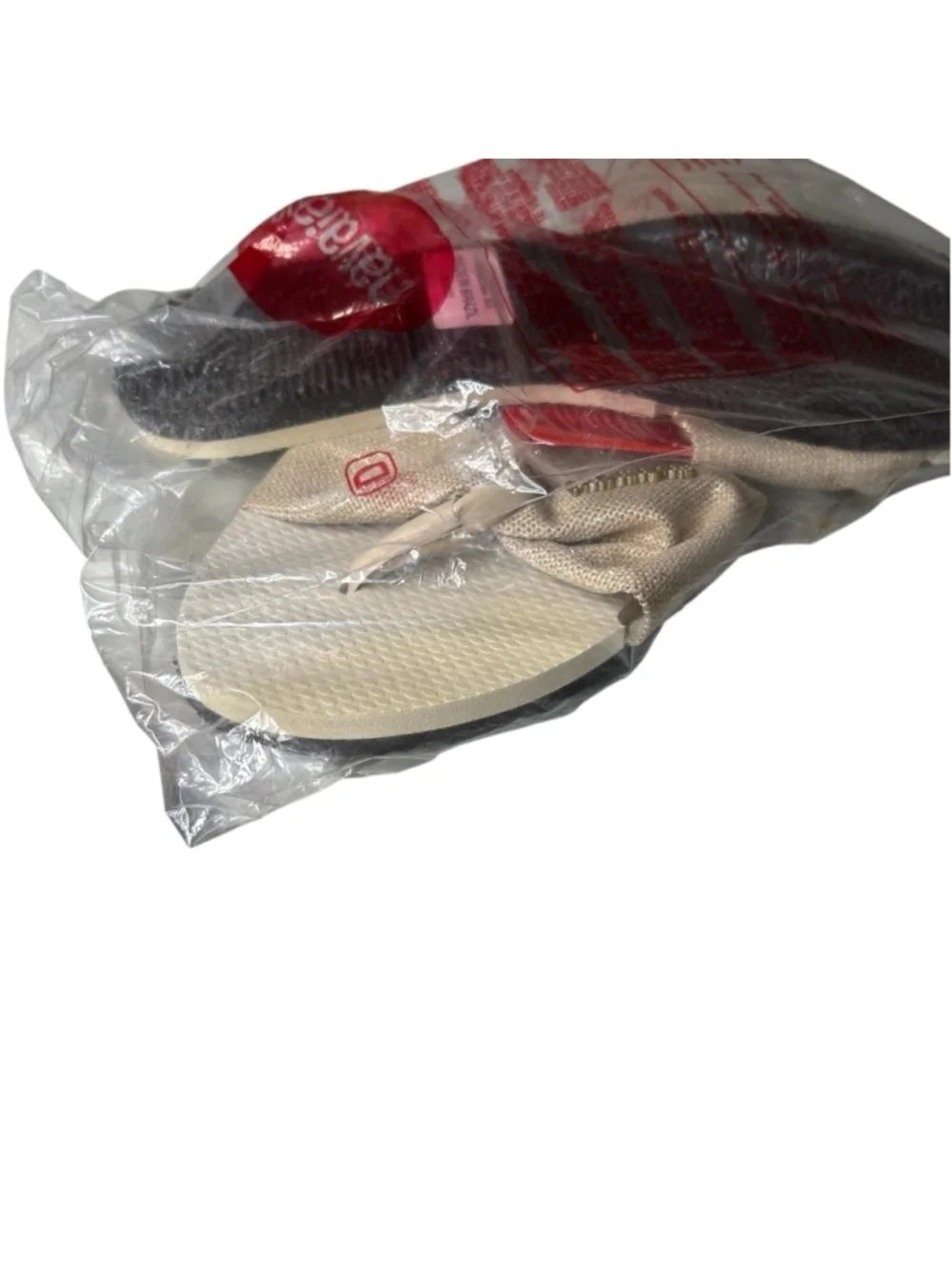 Havaianas You St. Tropez Metallic Shine Sandals Flip Flops Beige Women's 7/8